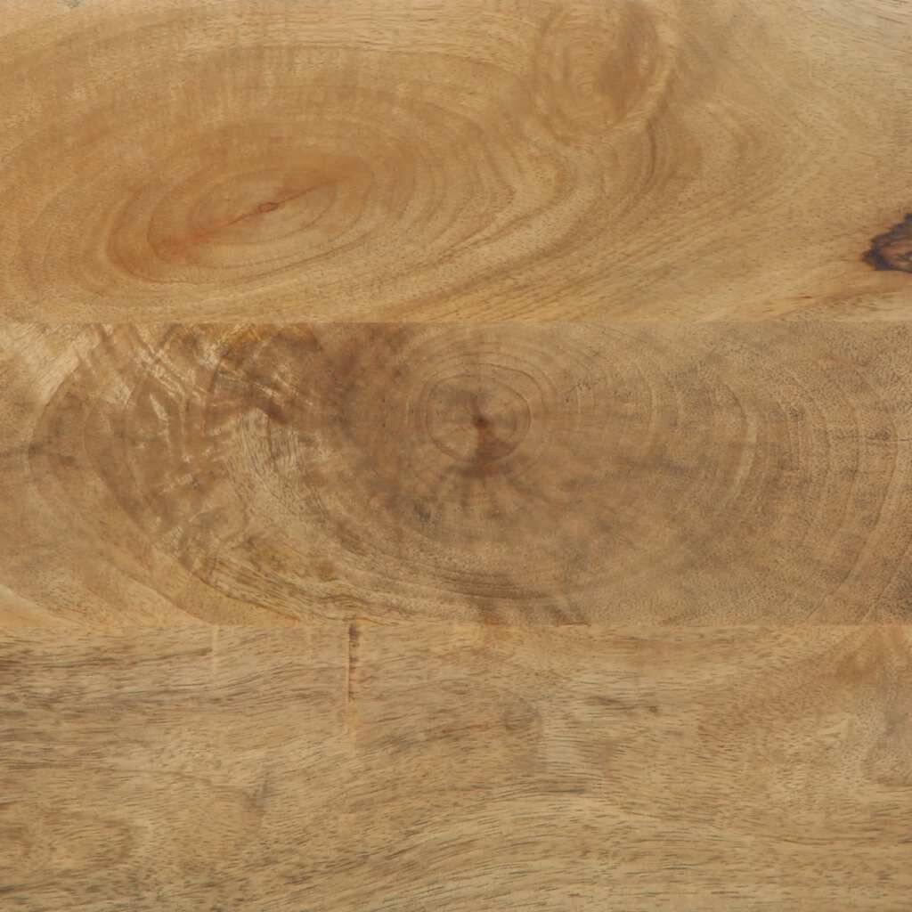vidaXL Aparadores 2 uds. madera maciza de mango marrón 60x33x75 cm