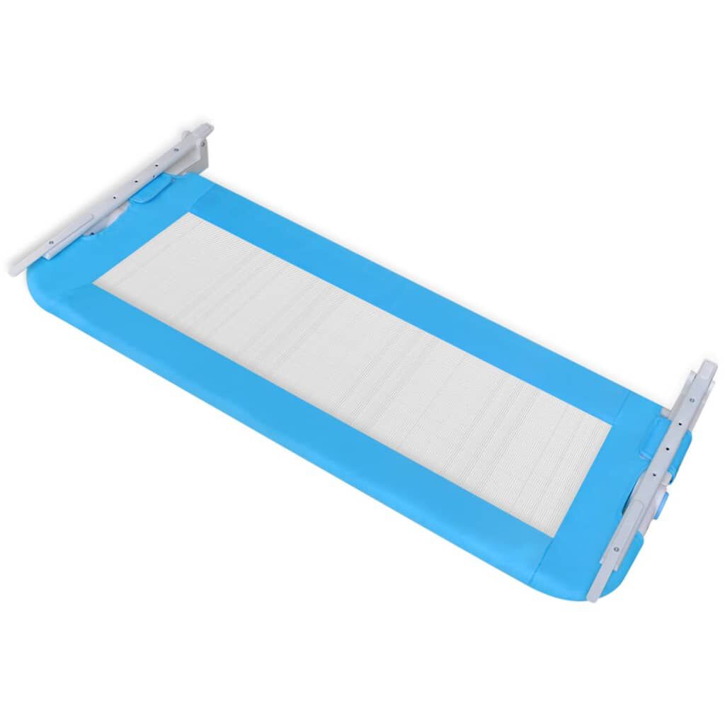 vidaXL Barandilla de seguridad cama de niño 102x42 cm azul