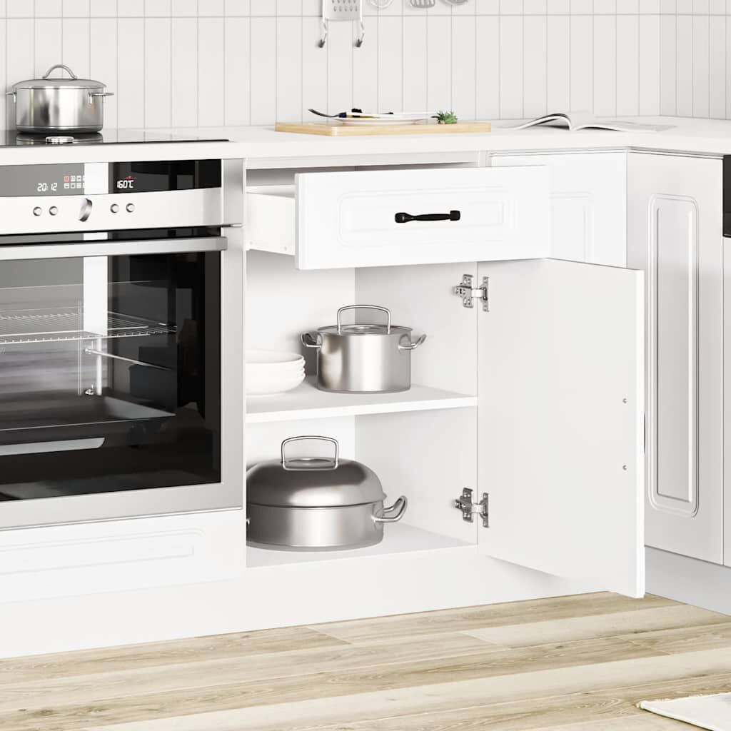 vidaXL Mueble bajo de cocina Kalmar madera de ingeniería blanca