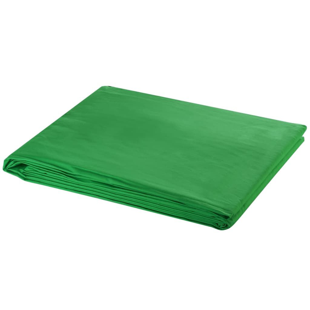 vidaXL Sistema de soporte de telón fondo 600x300 cm verde