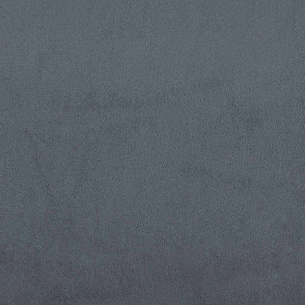 vidaXL Sofá de 2 plazas terciopelo gris oscuro