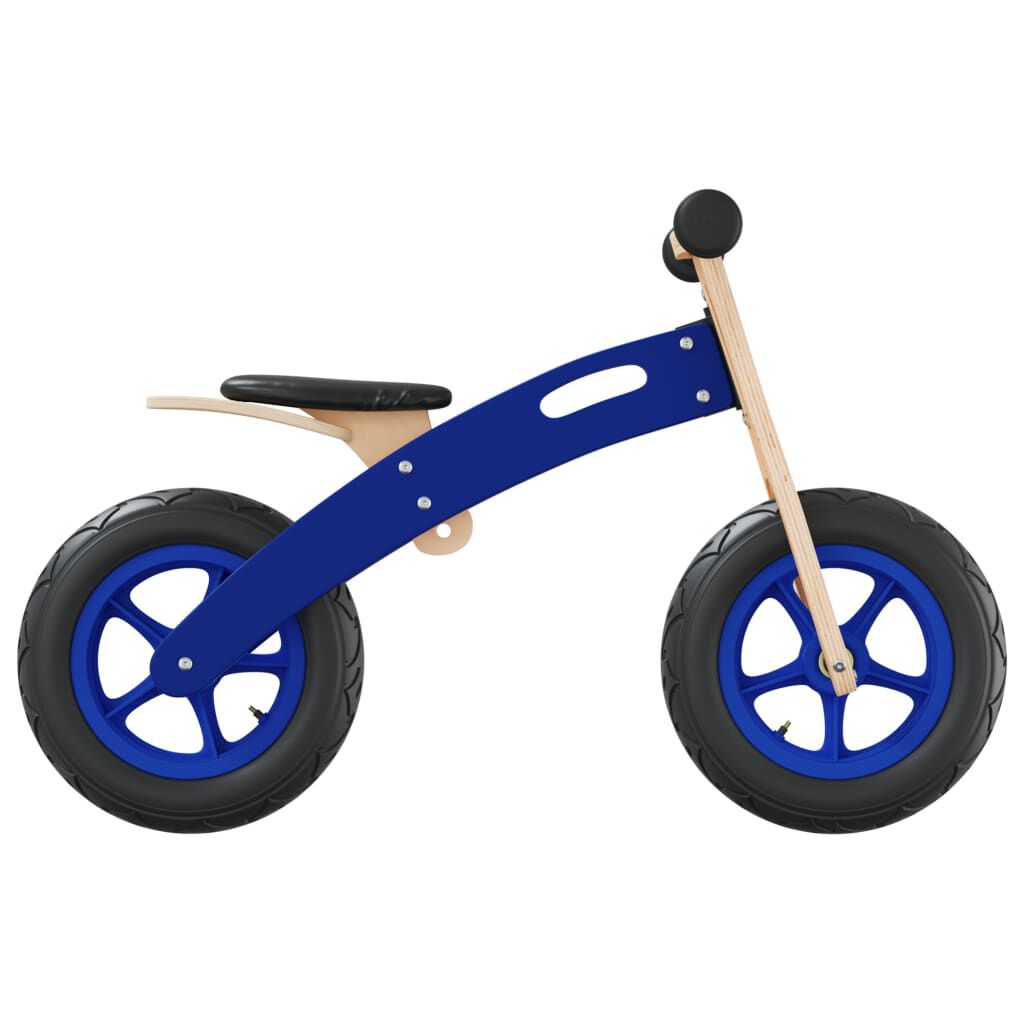 vidaXL Bicicleta sin pedales para niños con neumáticos de aire azul