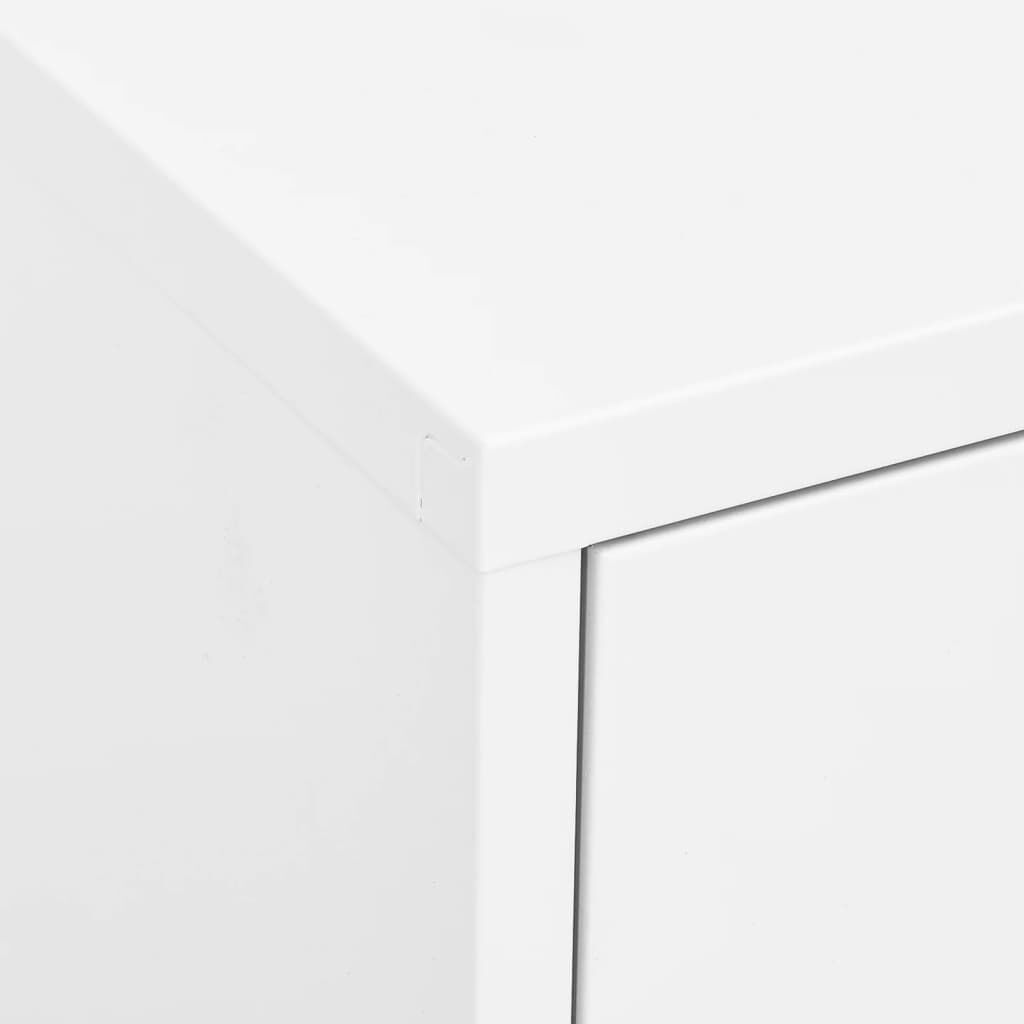vidaXL Armario almacenamiento acero blanco 80x35x101,5 cm
