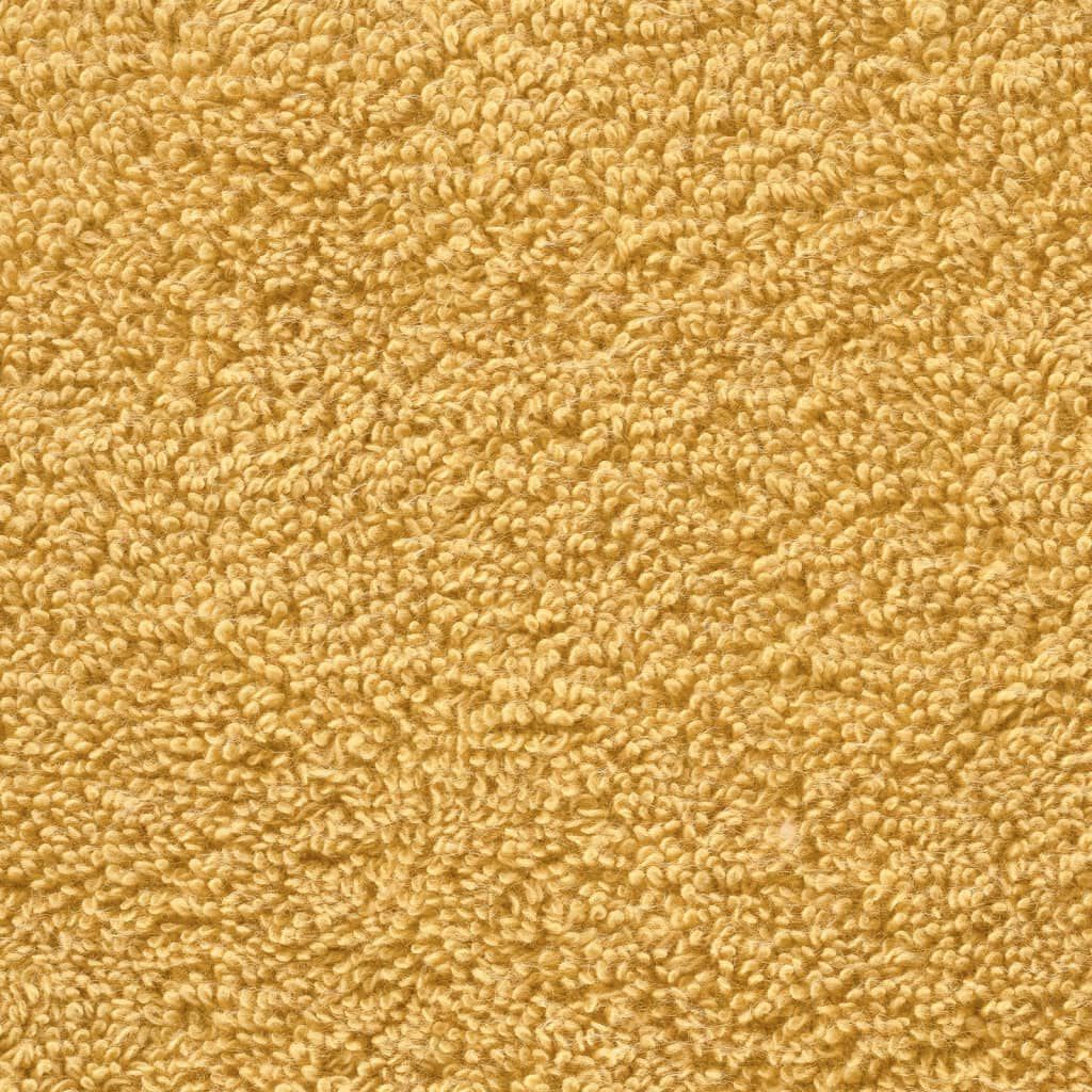vidaXL Juego de toallas premium SOLUND 12 unidades dorado 600 gsm