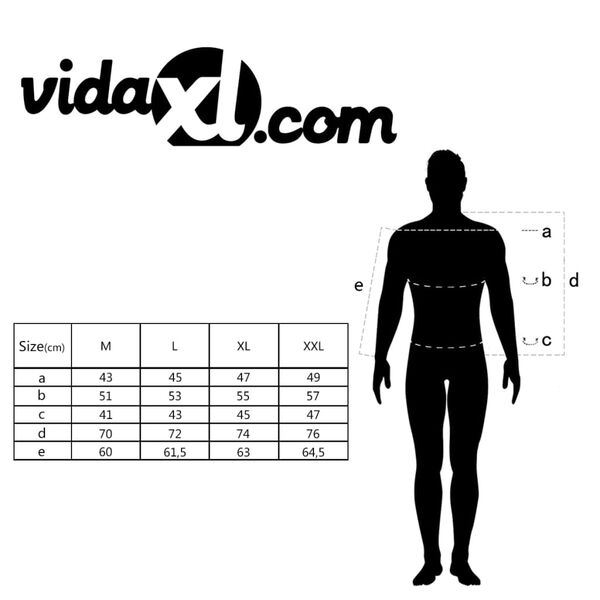 vidaXL Rebeca de hombre negra M