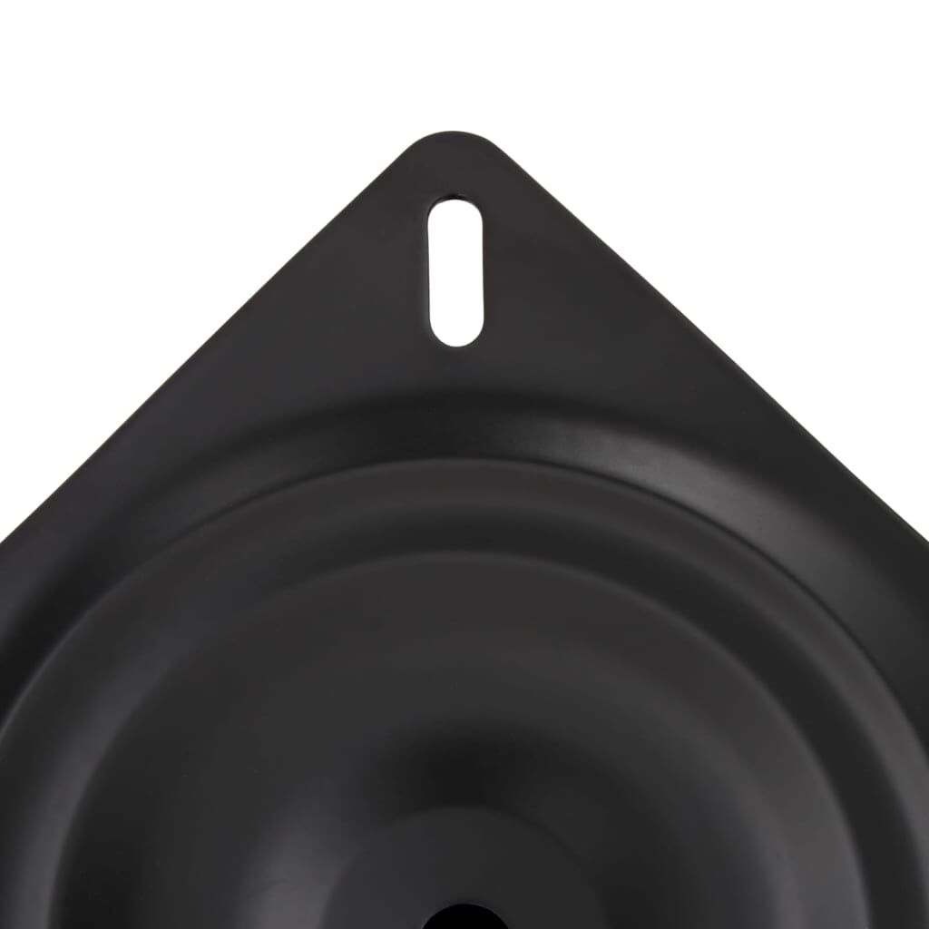 vidaXL Pedestal para asiento de barco acero negro 18 cm