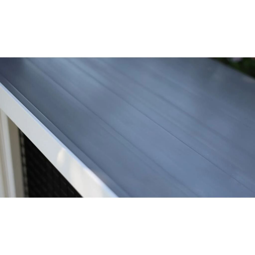 Kerbl Conejera ECO Samy plástico gris y blanco 116x57x82 cm