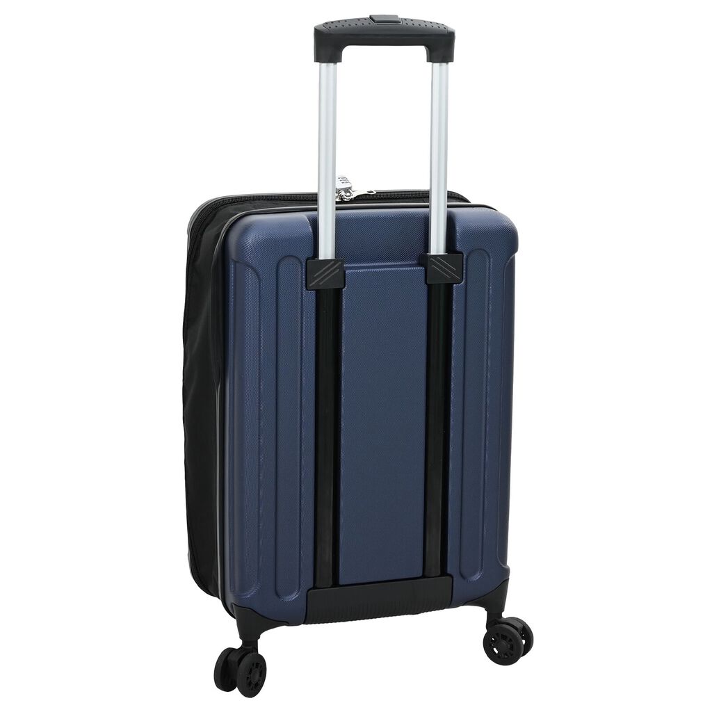 vidaXL Maleta Plegable de Carcasa Dura 20'' Azul Oscuro 34x23x55.5 cm ABS