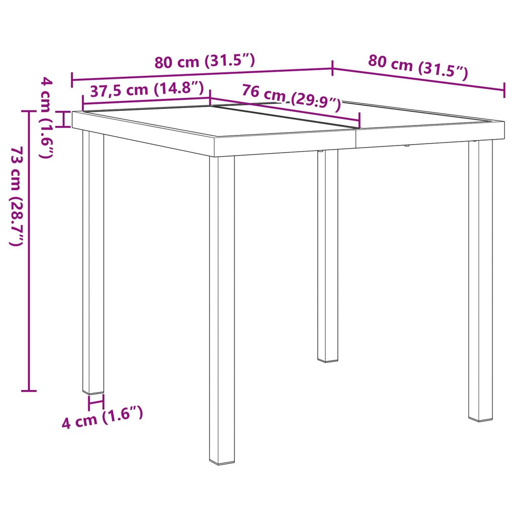 vidaXL Conjunto de Comedor de Jardín de 5 Piezas Negro de Poliratán