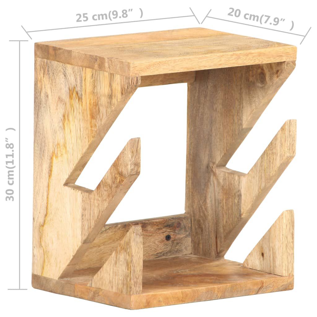vidaXL Soporte para monopatín de pared madera de mango 25x20x30 cm